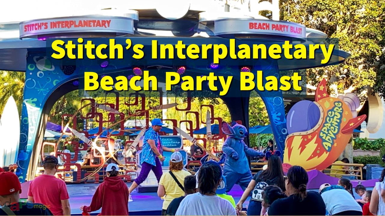 Dance the Night Away in Tomorrowland at Stitch’s Interplanetary Beach Party Blast
