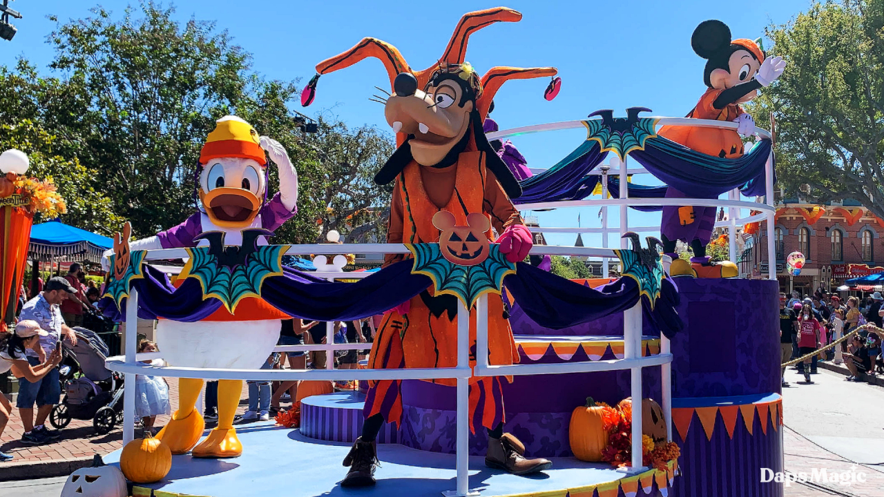 Mickey and Friends Halloween Cavalcade Float Updated at Disneyland