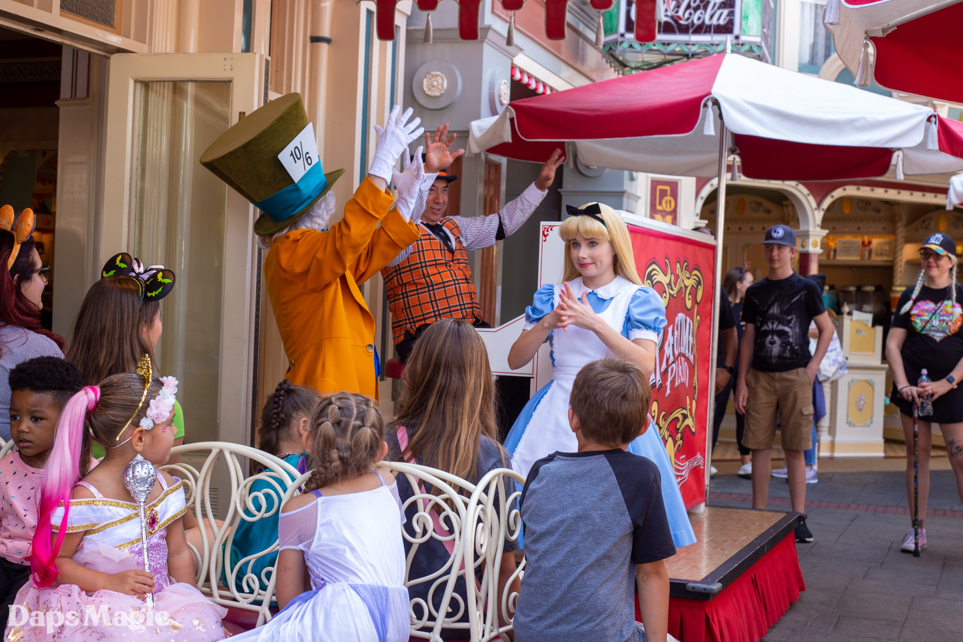 Musical Chairs Alice in Wonderland Mad Hatter Disneyland Daps Magic