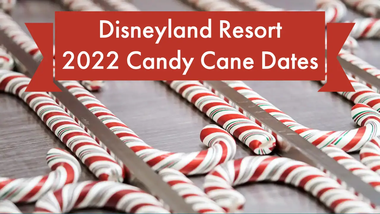 2022 Candy Cane Dates Announced for the Disneyland Resort