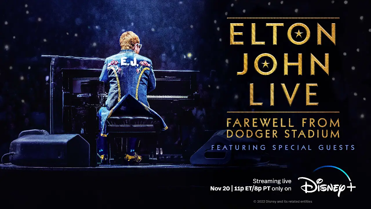 Key Art Released for “Elton John Live: Farewell From Dodger Stadium” Ahead of Disney+ Livestream