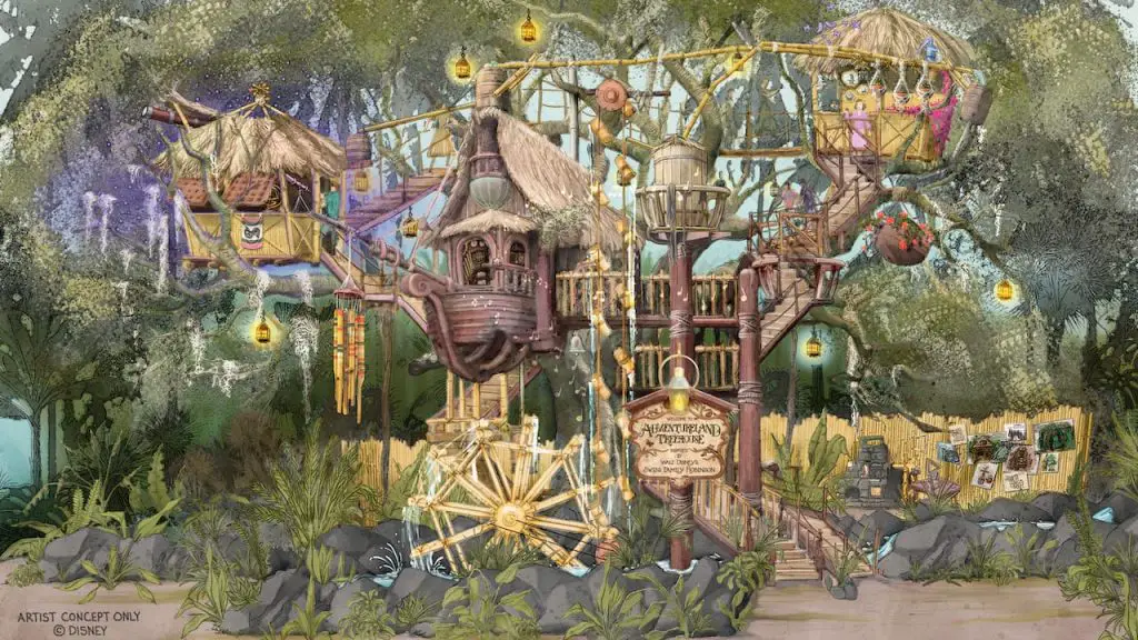 Disneyland Adventureland Treehouse Concept Art