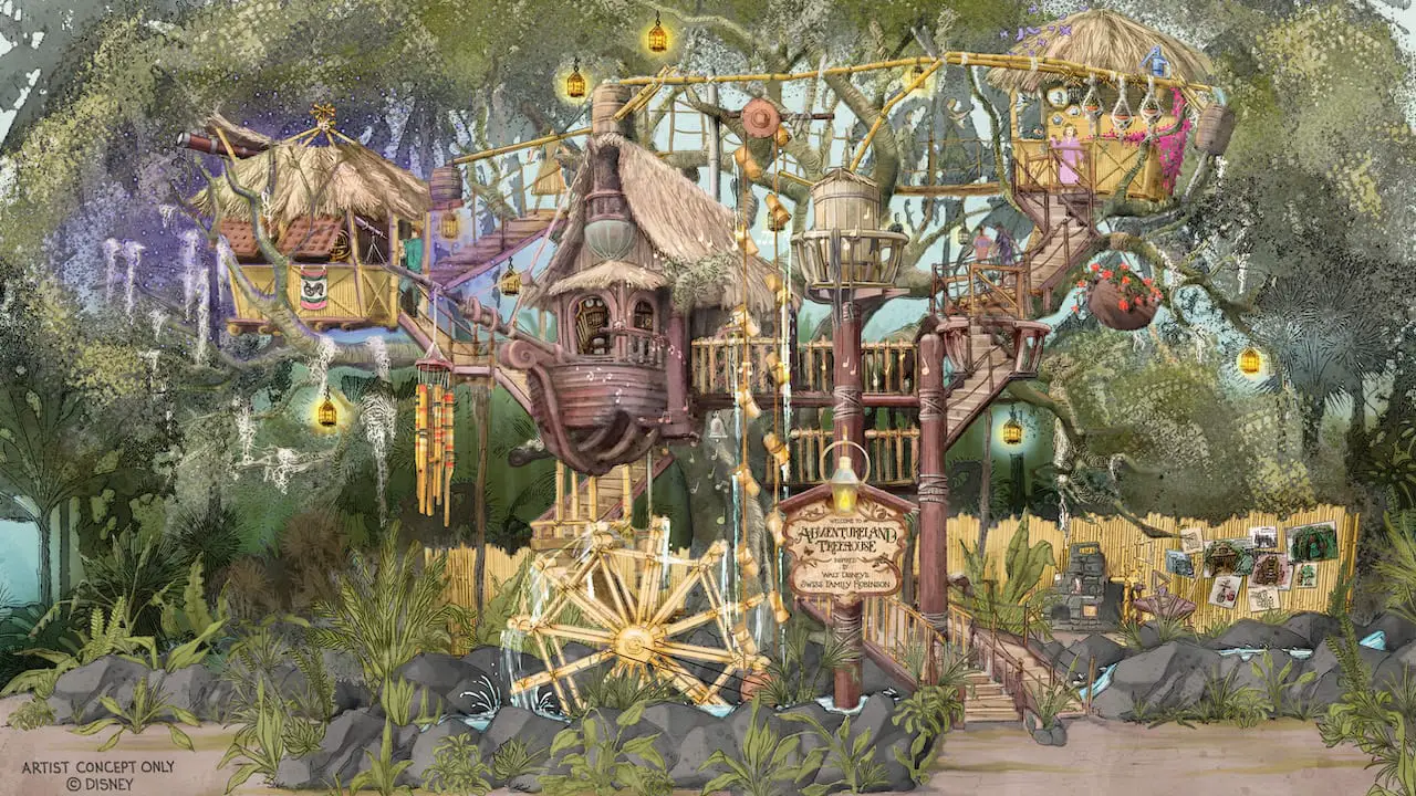 Disneyland Adventureland Treehouse Concept Art