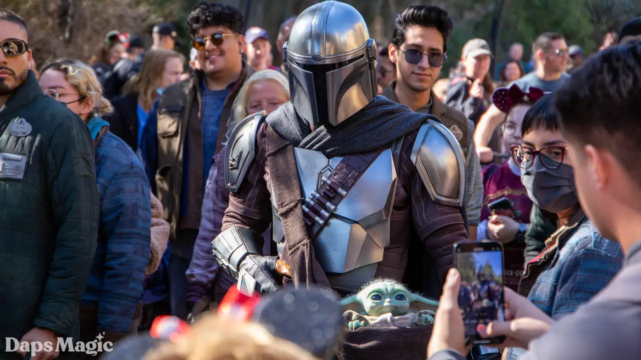 The Mandalorian and Grogu “Baby Yoda” Arrive at Disneyland’s Star Wars: Galaxy’s Edge