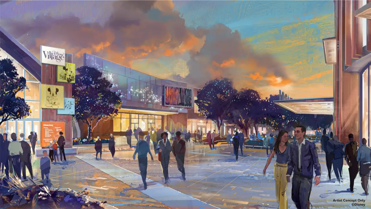Imagineers Share Vision and Concept Art for Disney Village Transformation at Disneyland Paris