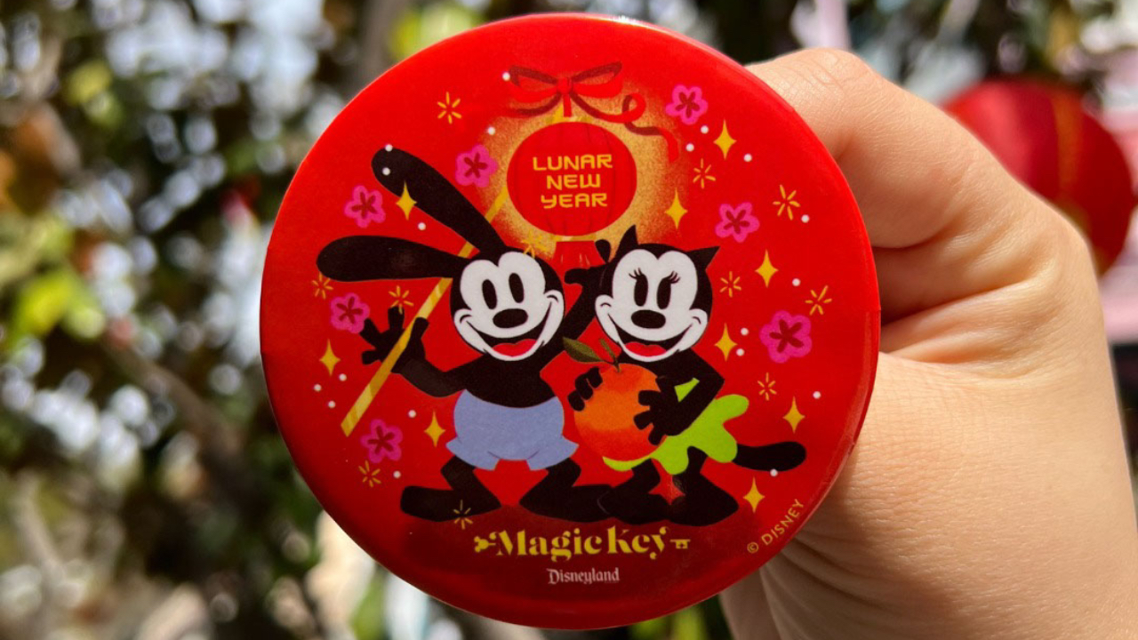 Lunar New Year Button Offered to Disneyland Magic Key Holders at Disney California Adventure
