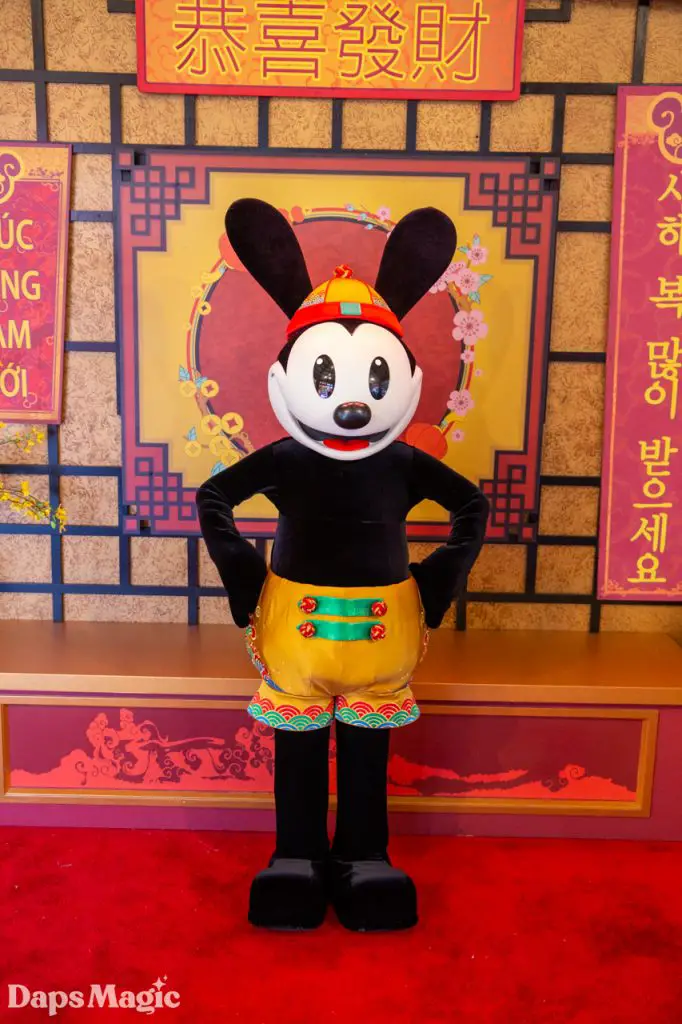 Oswald the Lucky Rabbit and Ortensia the Cat Arrive at Lunar New Year