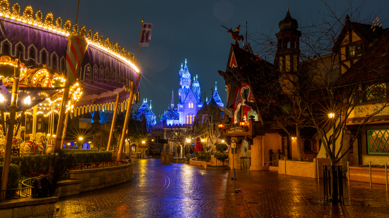 Photos From A Rainy Night Stroll at the Disneyland Resort