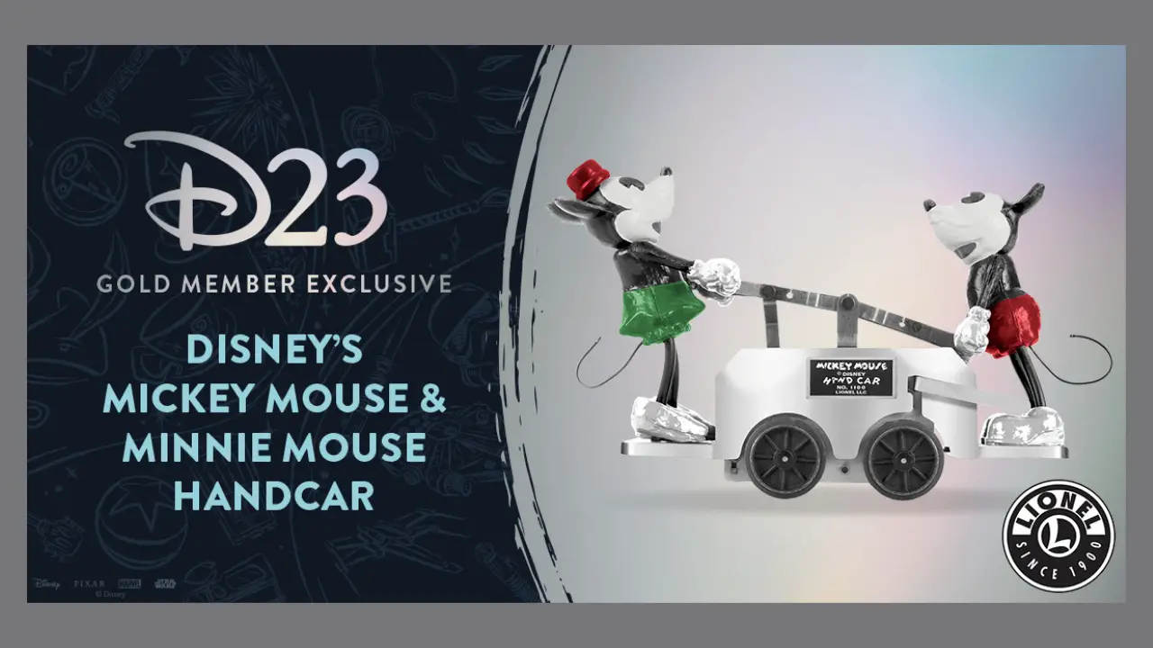 Disney’s Mickey Mouse & Minnie Mouse Handcar Available for Presale Exclusively for D23 Gold Members