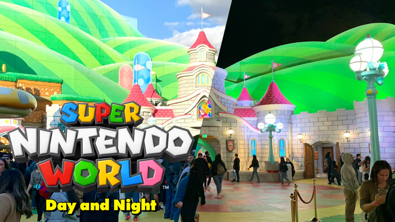 An Early Look at Super Nintendo World by Day and By Night