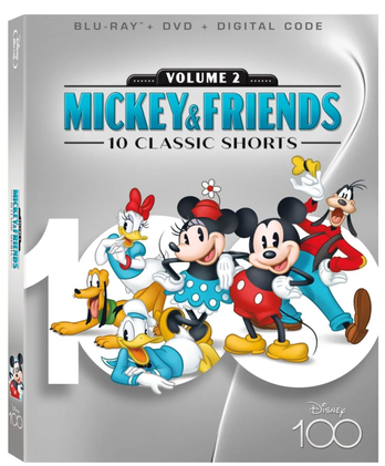 Classic Walt Disney Mickey Mouse and Friends Images 4 Piece Set of