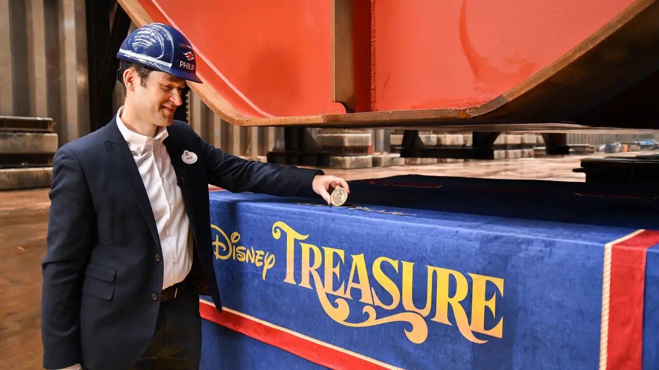 Disney Cruise Line’s Disney Treasure Reaches Milestone with Keel Laying Ceremony