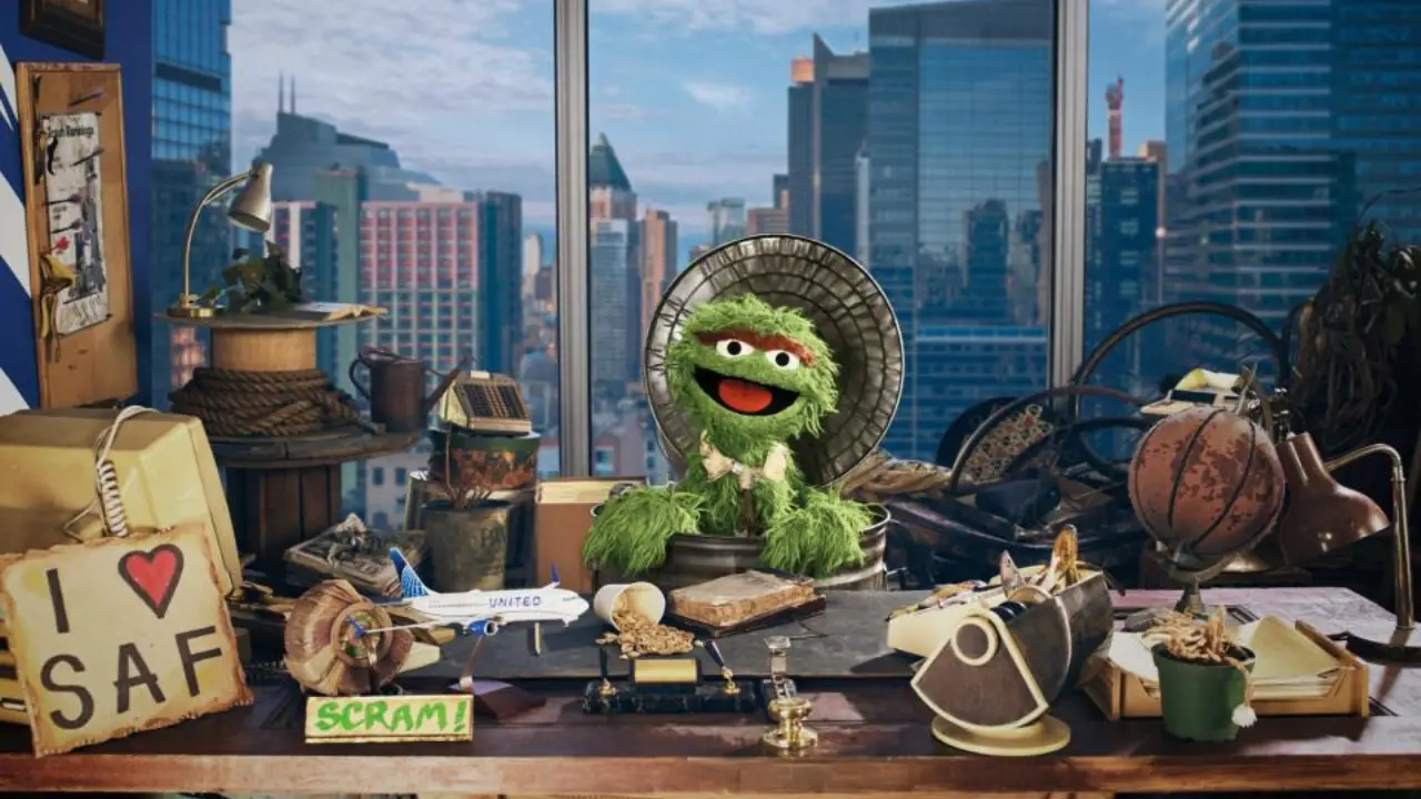 Oscar the Grouch Heads to the Friendly Skies With United Airlines