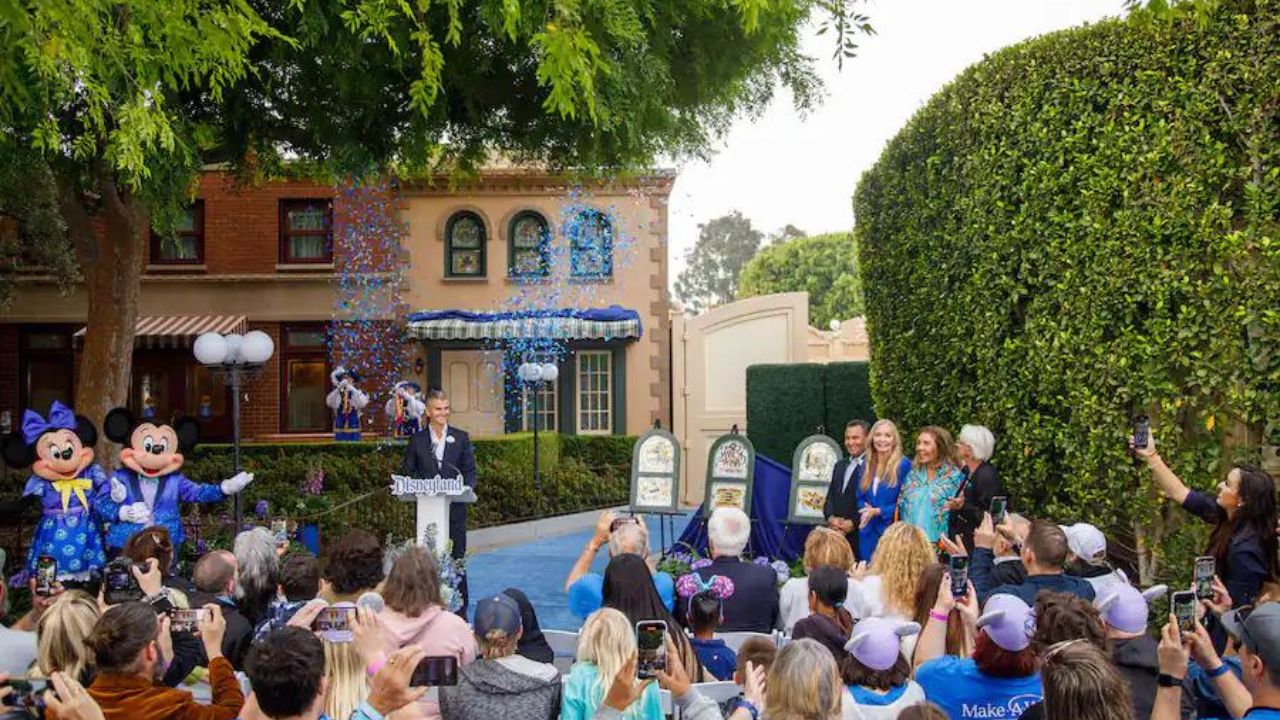 Three Windows on Main Street, U.S.A. at Disneyland Dedicated to Make-A-Wish to Celebrate World Wish Day