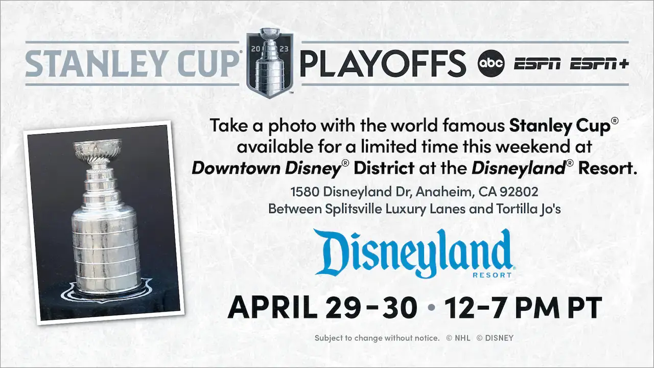 Stanley Cup Returning to Downtown Disney For Second Consecutive Year