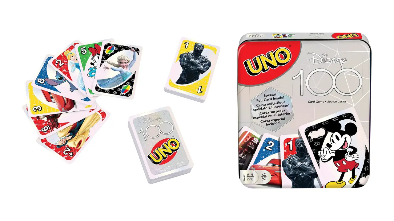 Uno Disney Theme Park Edition Disneyland Walt Disney World Card Game  COMPLETE 