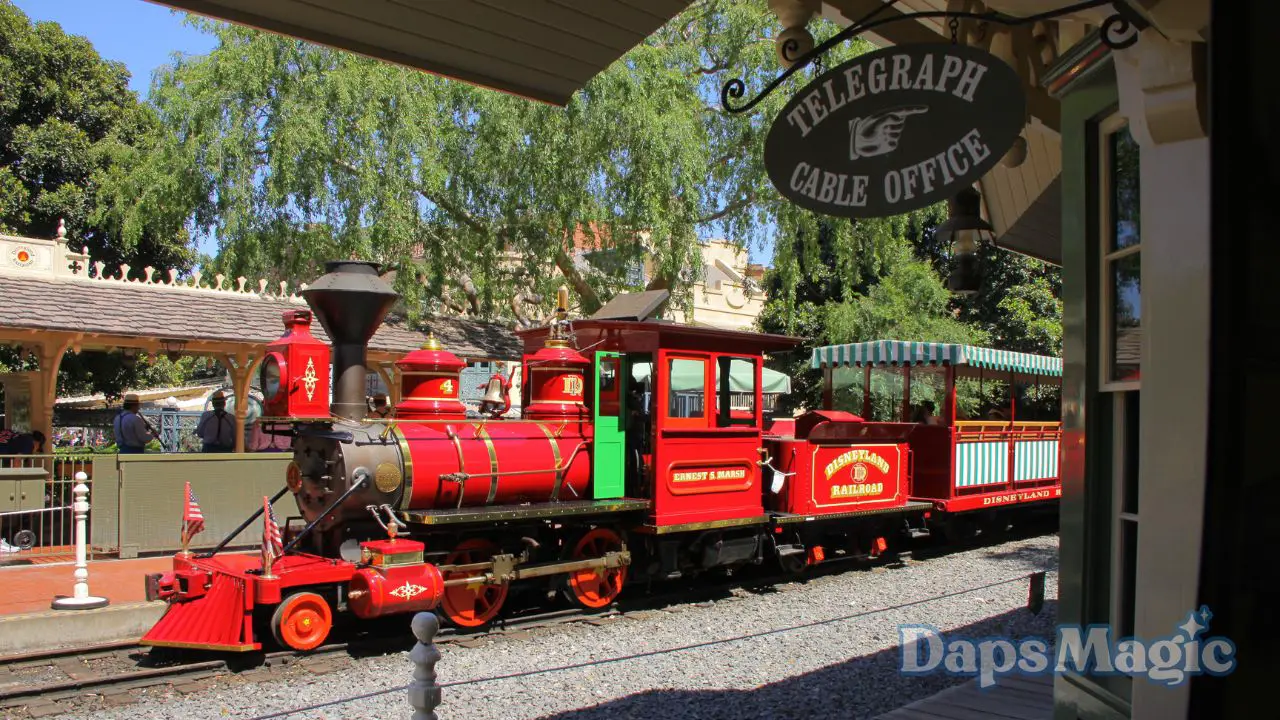 Work Chugs Along on the Disneyland Railroad