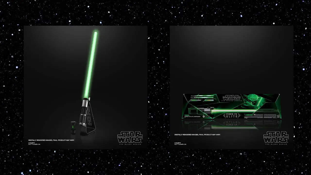 STAR WARS The Black Series Yoda Force FX Elite Electronic Lightsaber with Advanced LED and Sound Effects Now Available for Preorder