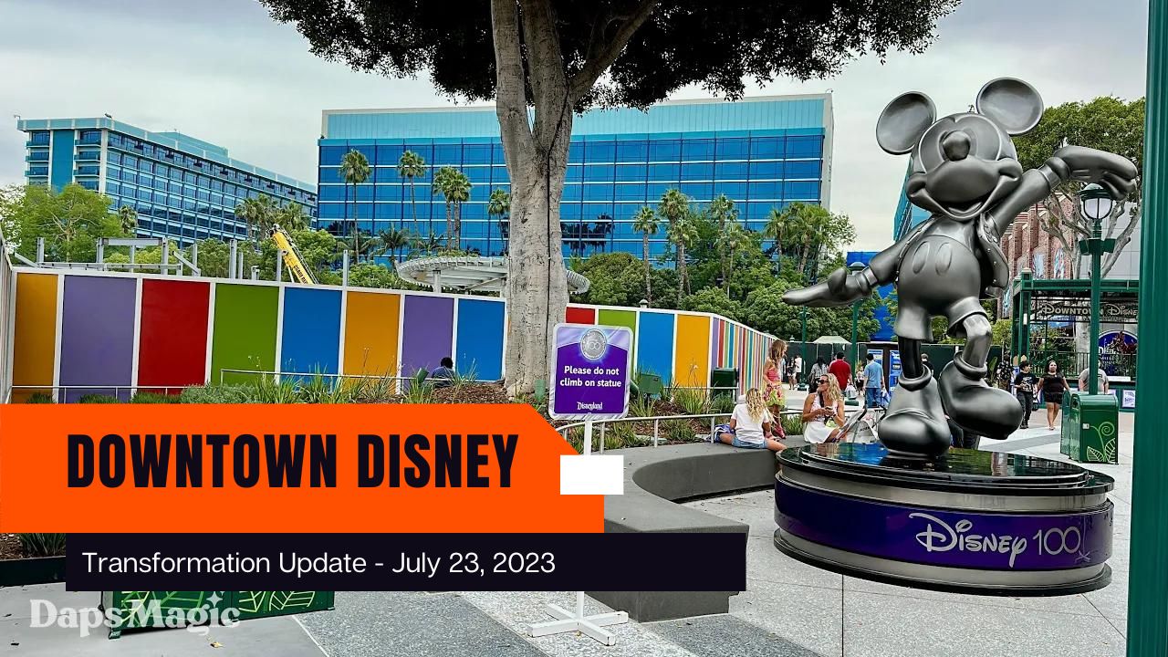 Photos/Video: Downtown Disney District Construction Update – July 23, 2023