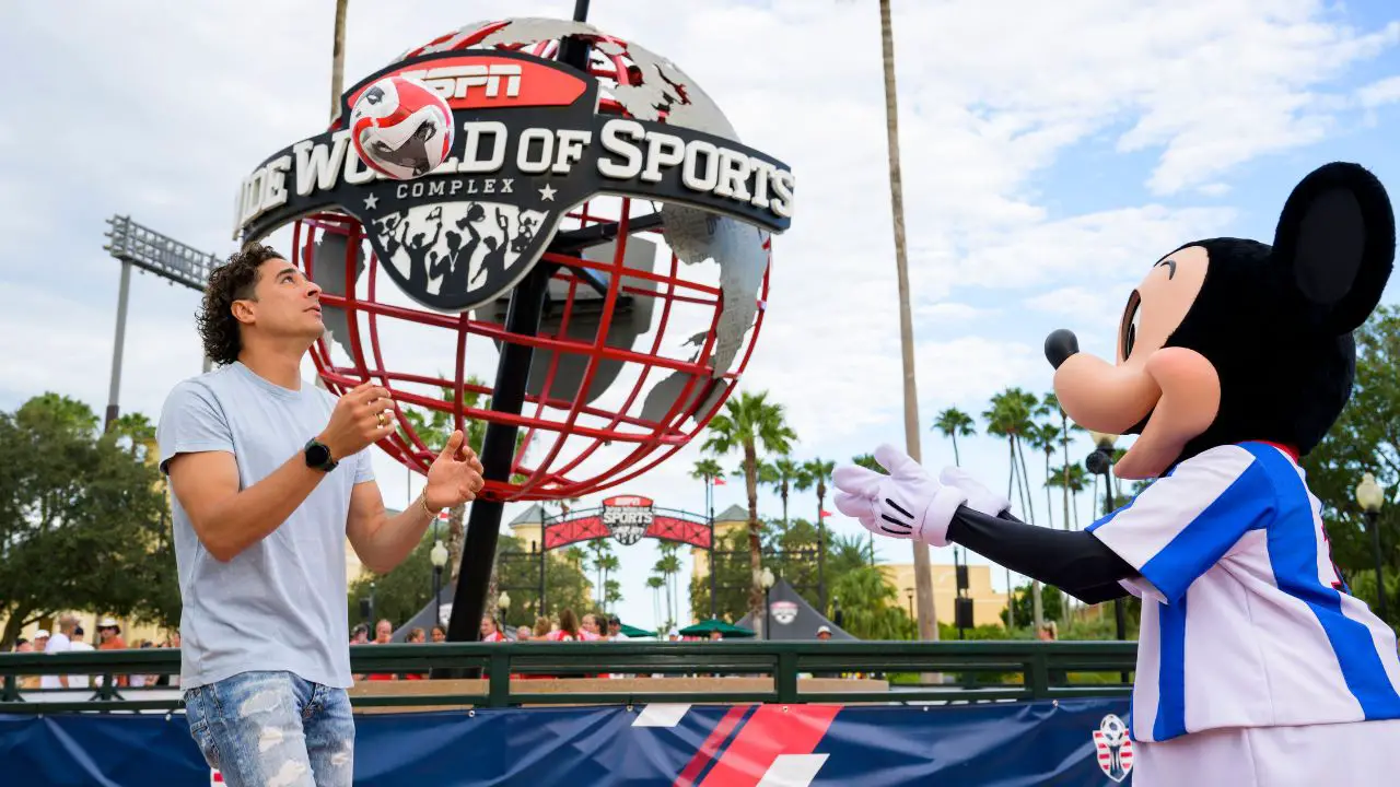 Mexican World Cup Star Unites with Mickey Mouse to Surprise Soccer Players at Walt Disney World Resort 