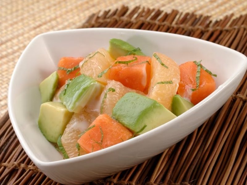 GEEK EATS: Papaya, Avocado, Grapefruit Salad Recipe From Boma – Flavors of Africa