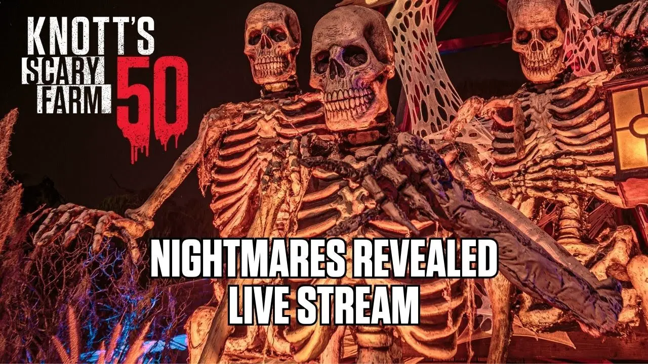 WATCH LIVE: “Knott’s Scary Farm 50: Nightmares Revealed”