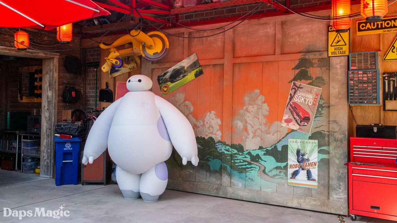 Baymax on San Fransokyo Square Opening Day