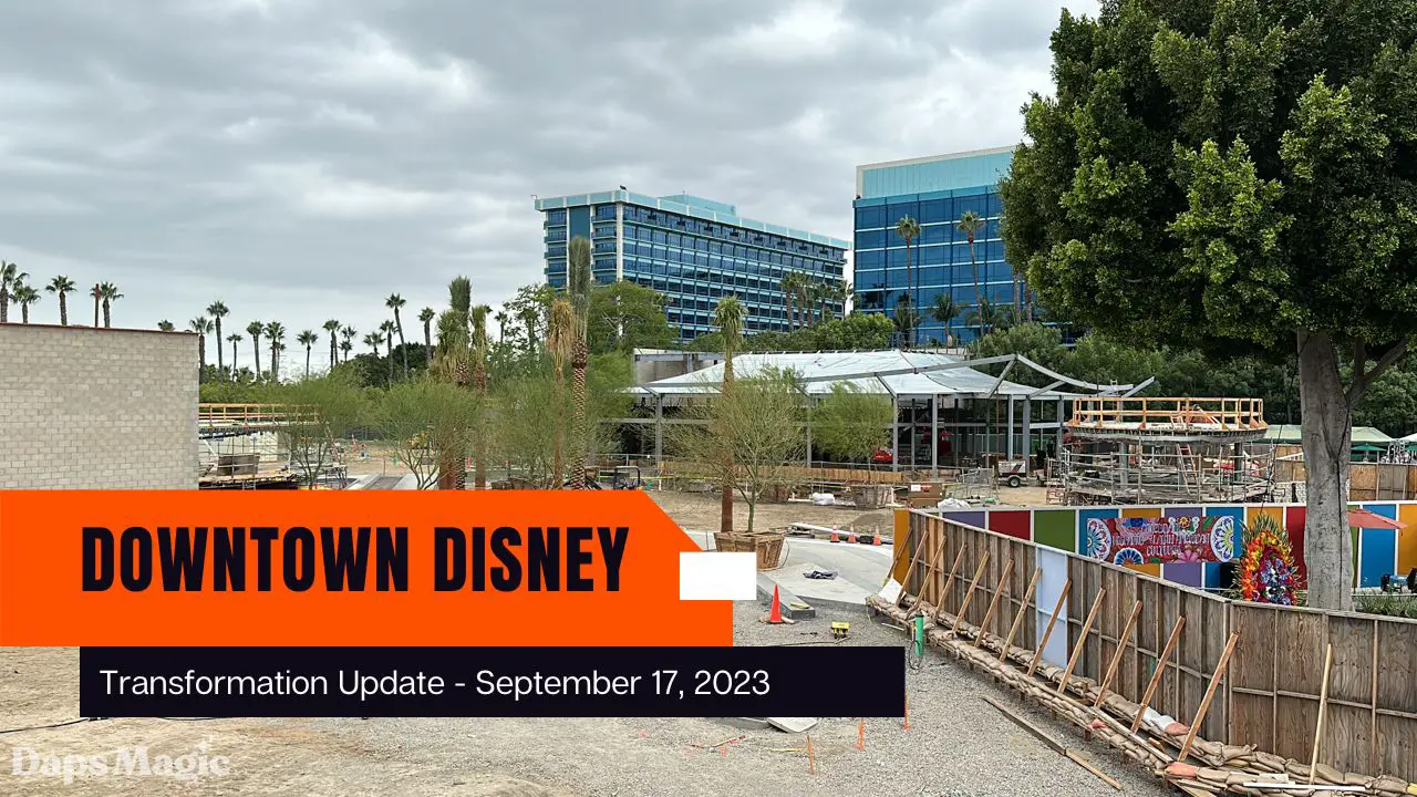 Photos/Video: Downtown Disney District Construction Update – September 17, 2023