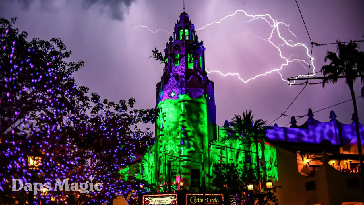 Oogie Boogie Bash Lightning - Disney California Adventure