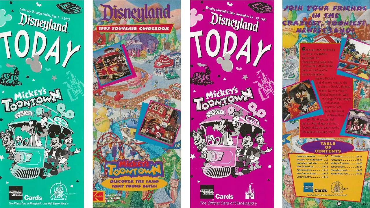 Souvenir Guidebook and Disneyland Today - 30 Years Ago at Disneyland