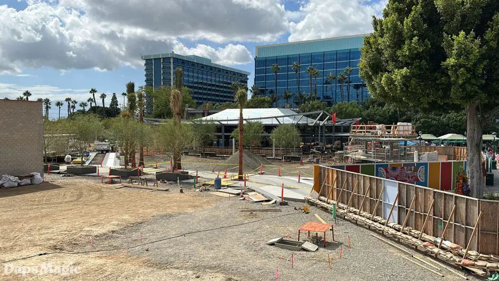 Downtown Disney District Construction Update From Monorail October 1 2023