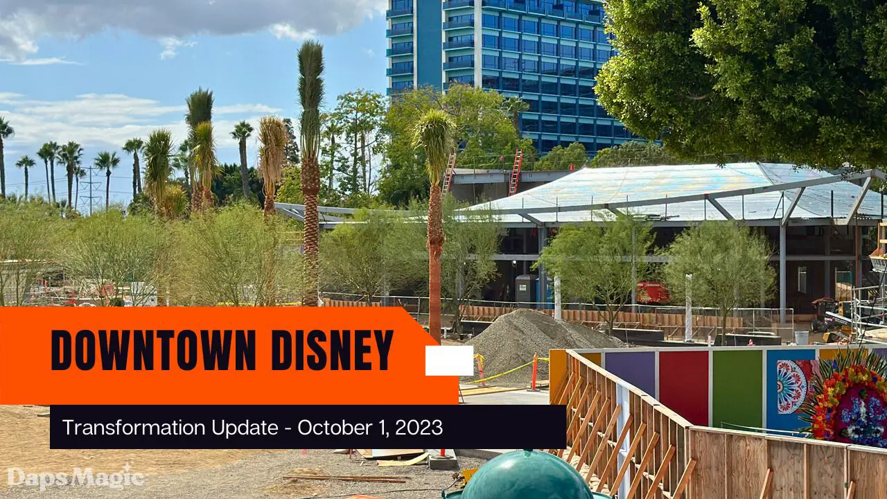Photos/Video: Downtown Disney District Construction Update – October 1, 2023