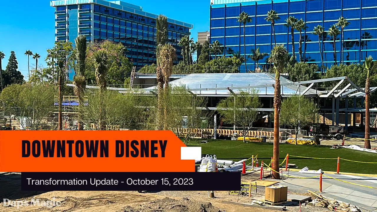Photos/Video: Downtown Disney District Construction Update – October 15, 2023
