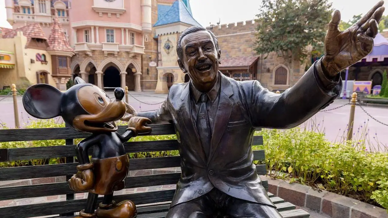 New Walt Disney & Mickey Mouse Statue Debuts at Hong Kong