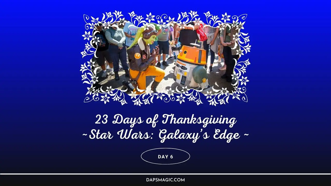 Star Wars: Galaxy’s Edge – Day Six – 23 Days of Thanksgiving