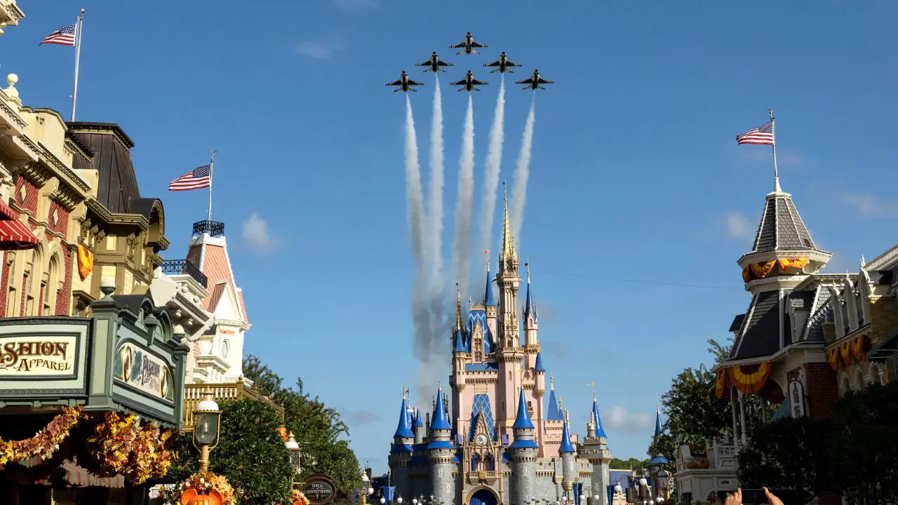 U.S. Air Force Thunderbirds Fly Over Walt Disney World Resort