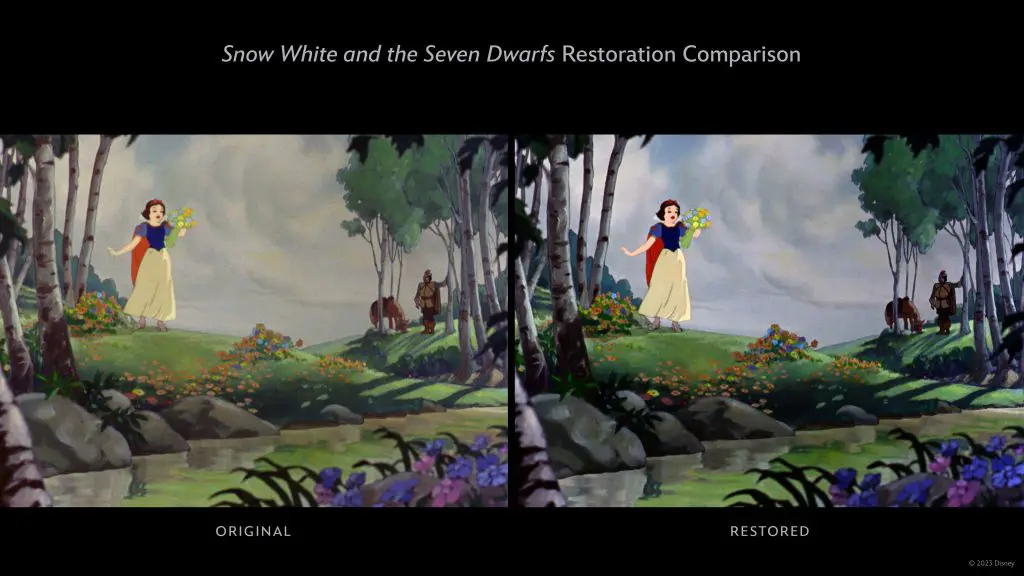 Snow White and the Seven Dwarfs 4K Restoration Comparison