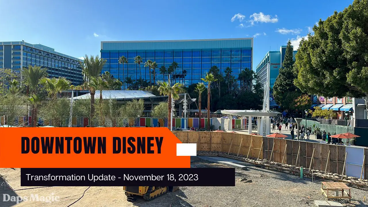 Photos/Video: Downtown Disney District Construction Update – November 18, 2023