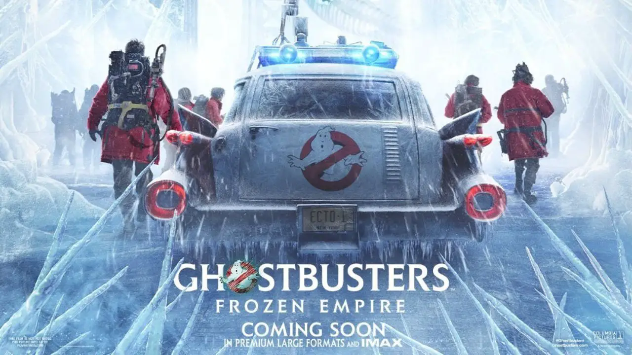 New Poster for ‘Ghostbusters: Frozen Empire’ Reveals Ghostbusters Old and New Uniting Against New Frigid Foe