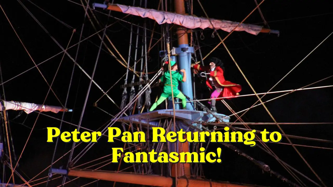 Peter Pan Returning to ‘Fantasmic!’ When it Returns to Disneyland in Spring 2024