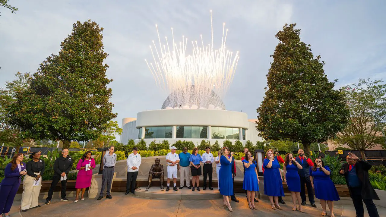 “Walt the Dreamer” Statue Dedicated at EPCOT’s Dreamers Point