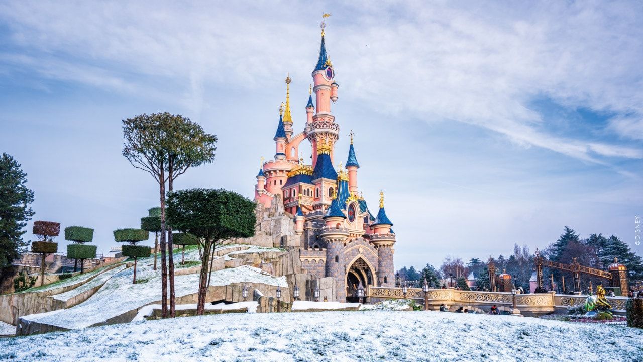 Disneyland Paris Shows Park Pictures After Snow Falls