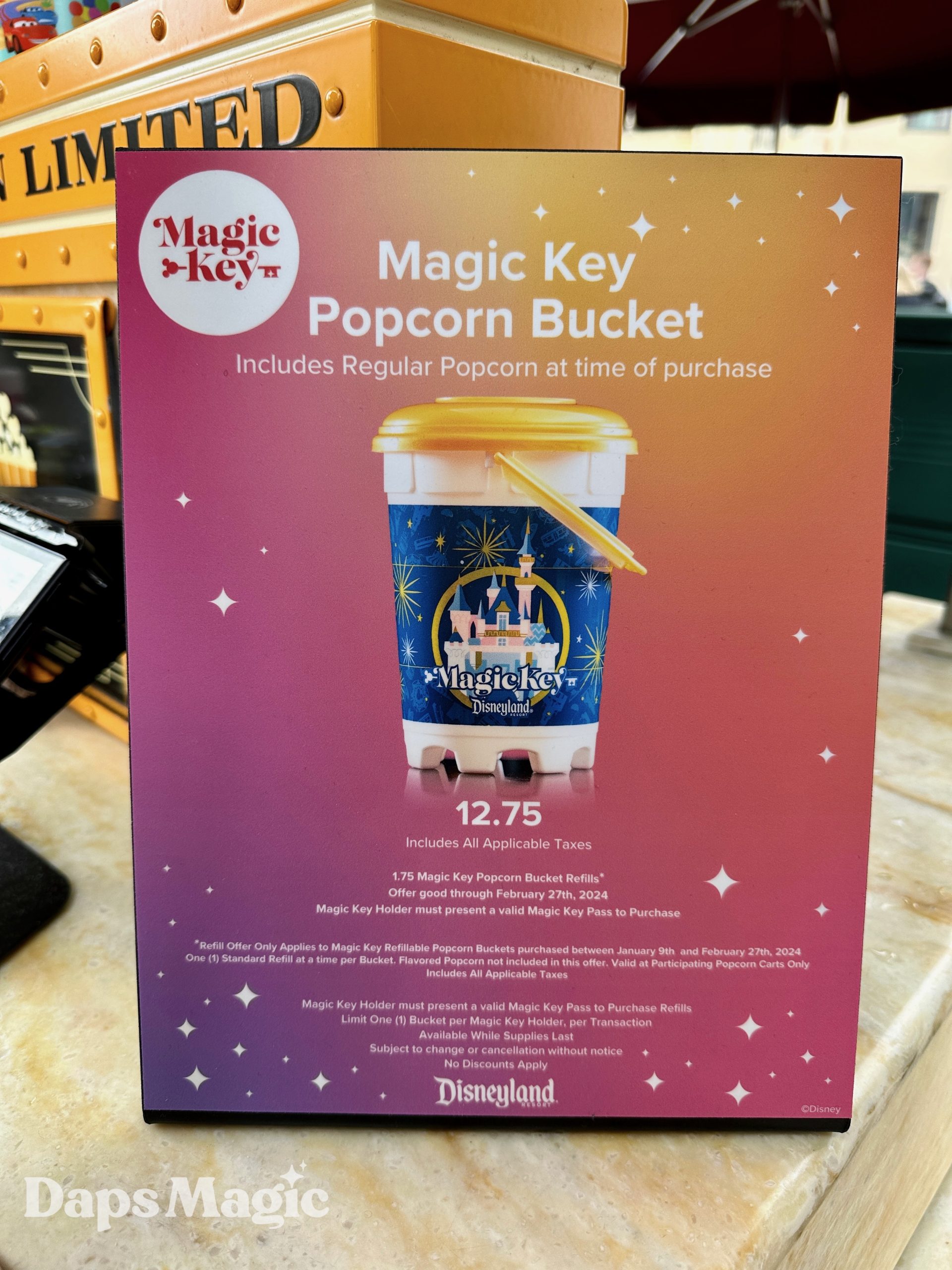 Magic Key Refillable Popcorn Buckets are Back at the Disneyland Resort