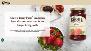 Smucker’s Discontinues Knott’s Berry Farm Brand
