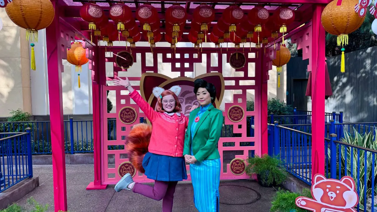 Mei Lee and Ming Lee Arrive at Disney California Adventure for Lunar New Year Celebration