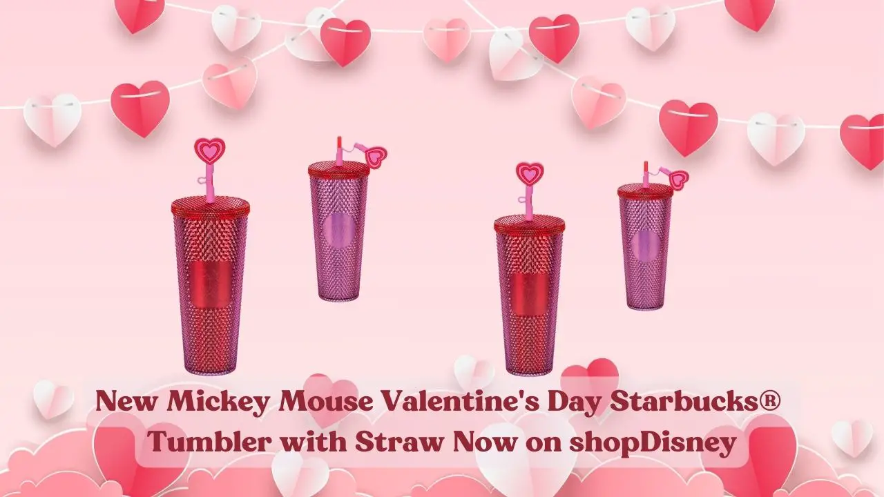 Mickey Mouse Valentine's Day Starbucks® Tumbler with Straw