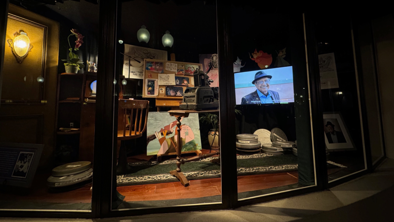 New Window Honoring Floyd Norman Appears at Disney California Adventure for Black History Month
