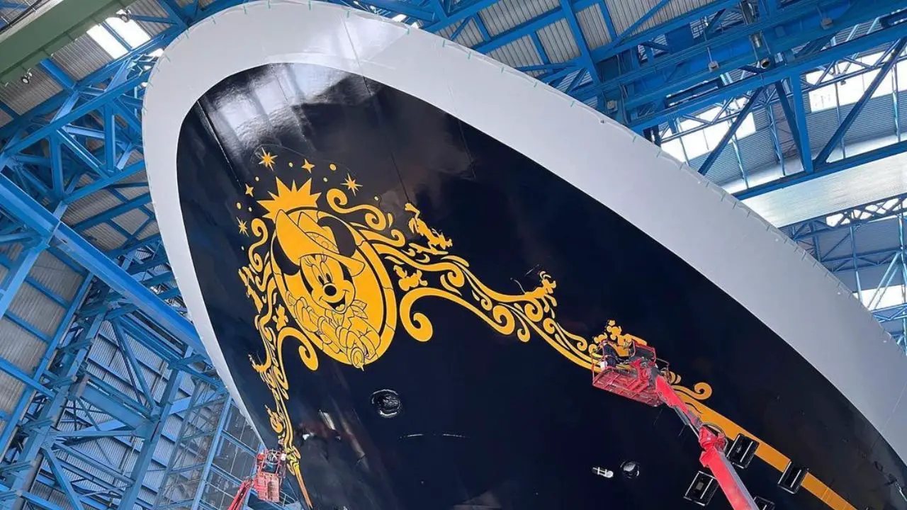 Beautiful Bow Art Revealed for Disney Cruise Line’s Newest Ship, the Disney Treasure
