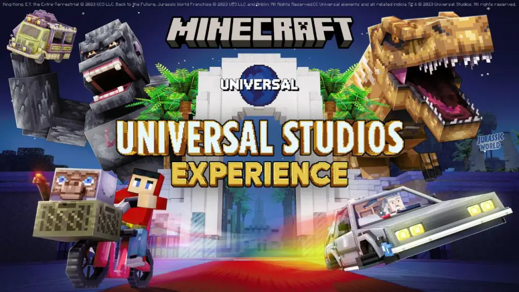 All-New Universal Studios Experience DLC Comes To Minecraft