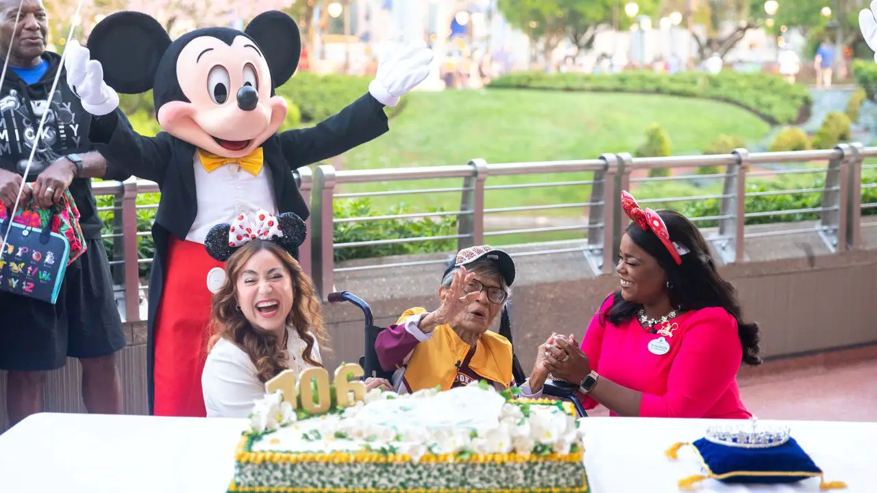 106 Year Old Celebrates Birthday With First Ever Walt Disney World Visit